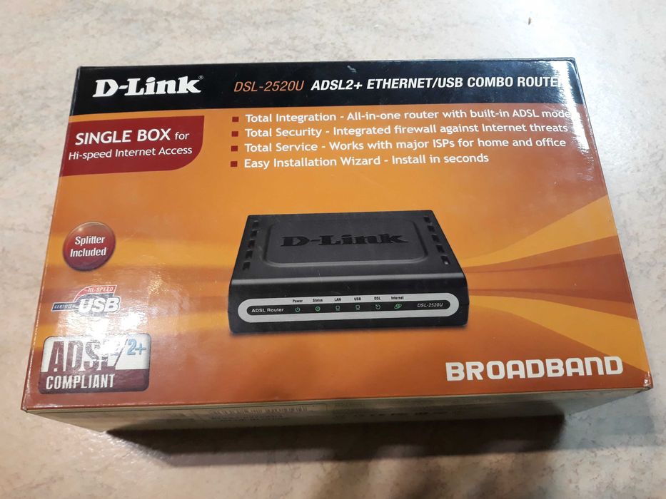 Продам  роутер D-Link DSL-2520U