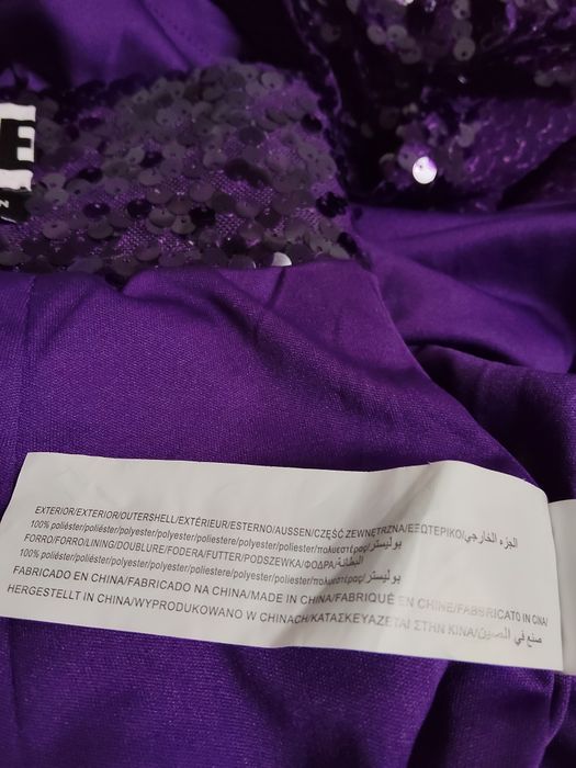 Lindíssima Saia Violeta de Lantejoulas para Réveillon