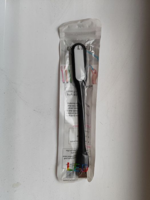 Нічник-ліхтарик LED Light JS-1614-1 USB 17 см чорний