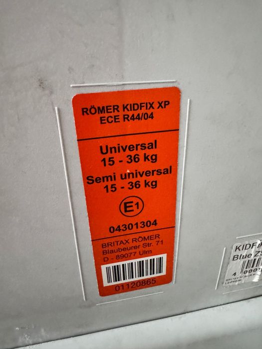 Sprzedam fotelik samochodowy 15-36 kg Romer Britax  kidfix