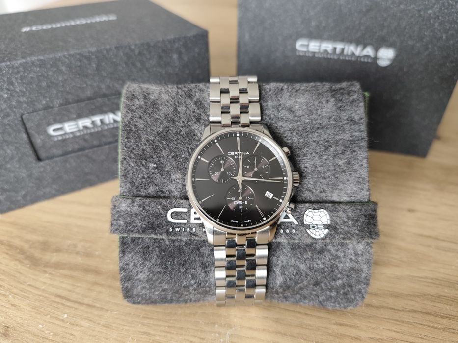Zegarek Certina ds-8 chrono, gwarancja do marca 2028r