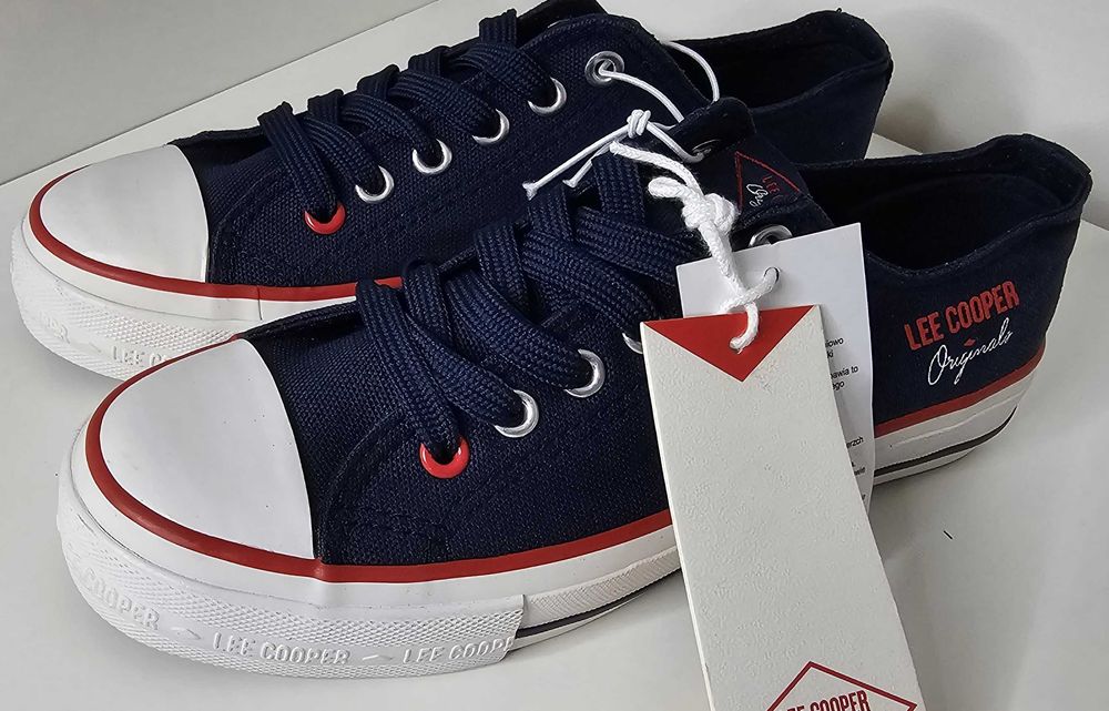 Trampki granatowe LEE COOPER originals. Rozmiar 37,42,43