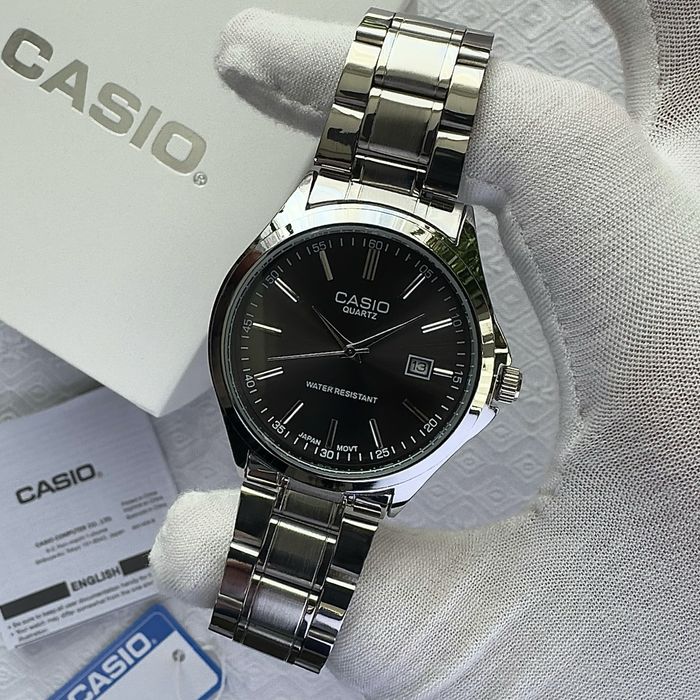 Годинник Casio MTP-1183 steel black з Упакуванням
