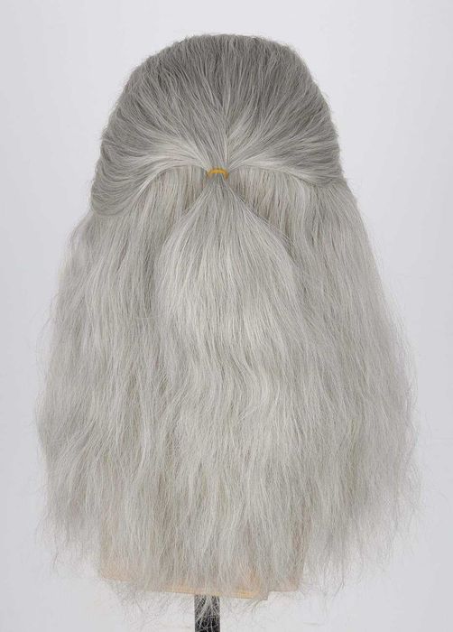 Topcosplay peruka włosy długie jasny siwy Geralt z RIwii