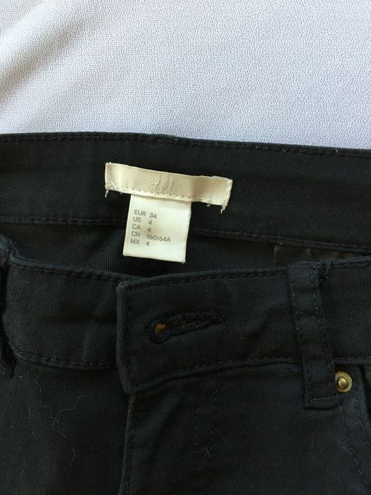 H&M xs, 34, Rurki czarne i białe