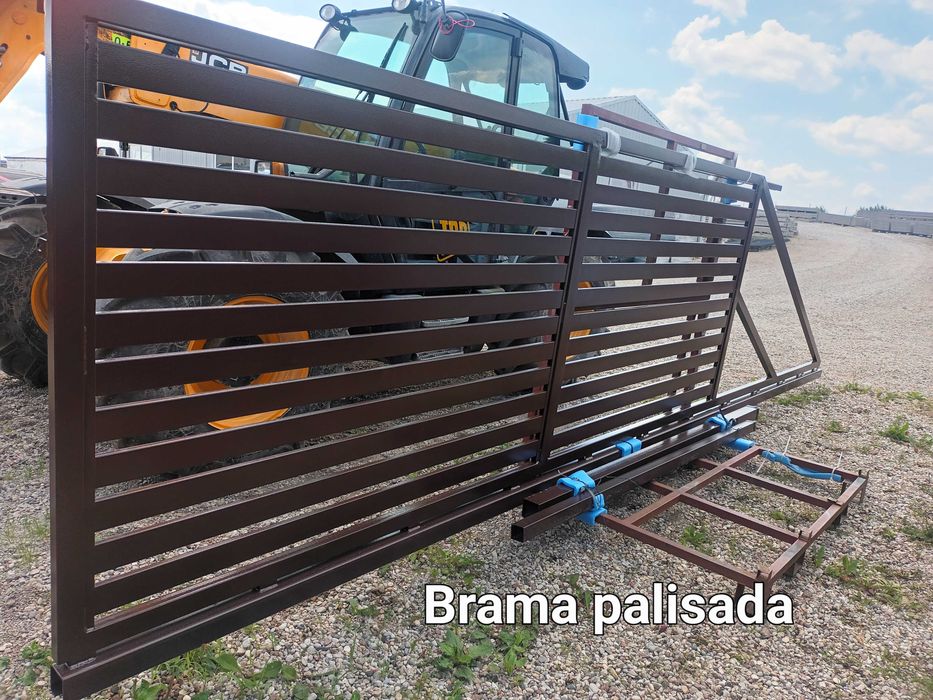 Mega Ogrodzenie  Materiał PANELOWE .podmurówka grafit -BRAMY  I FURTKI