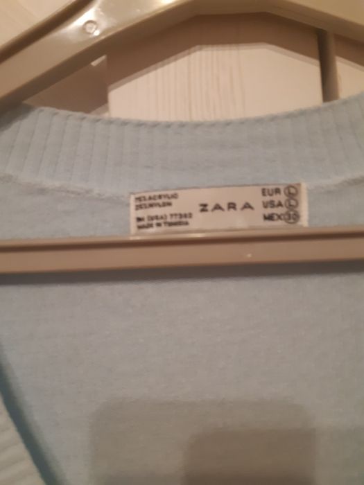 ZARA sweterek błękitny M