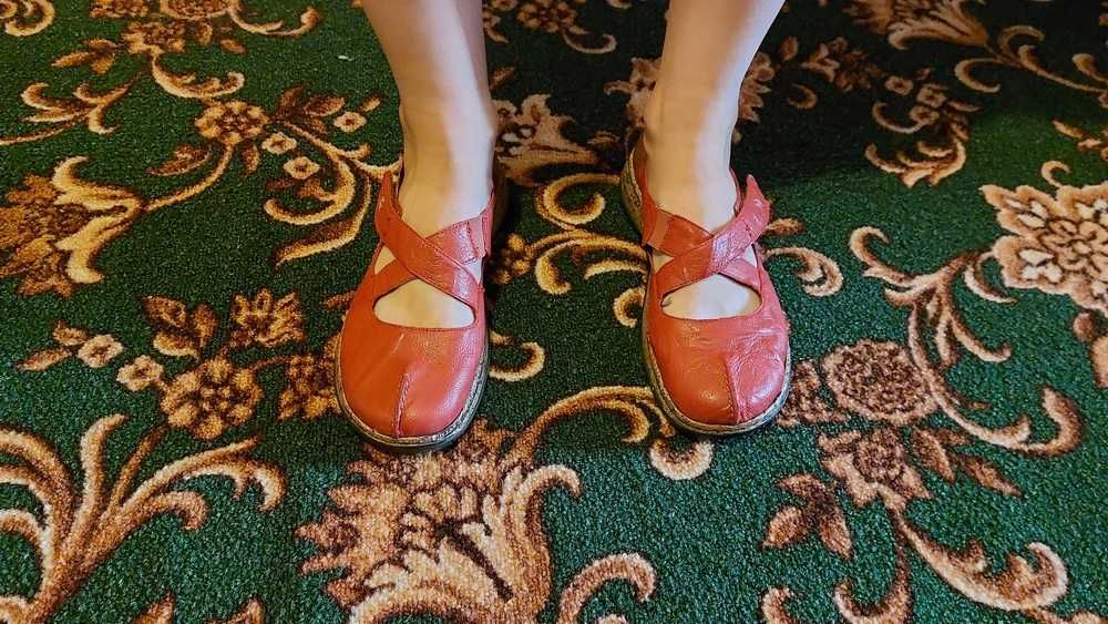 Туфли мокасины Rieker мокасини червоні 39 р шкіра