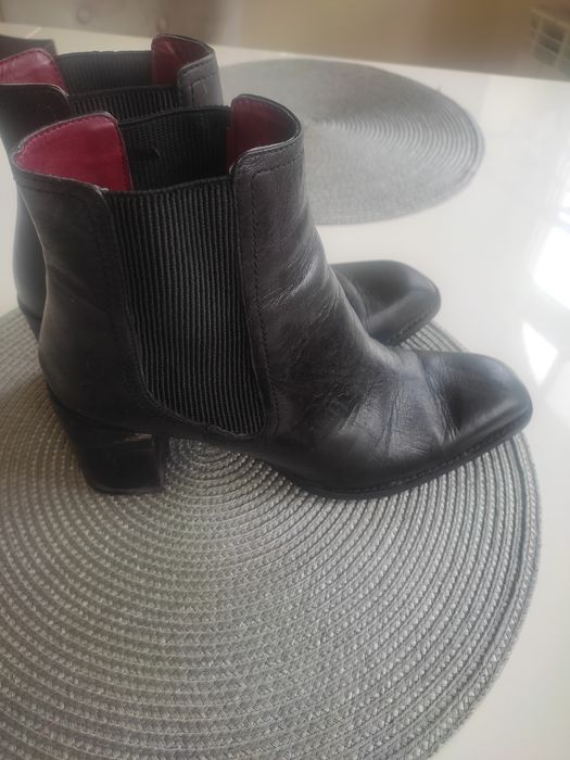 Botki Zara 40 skóra