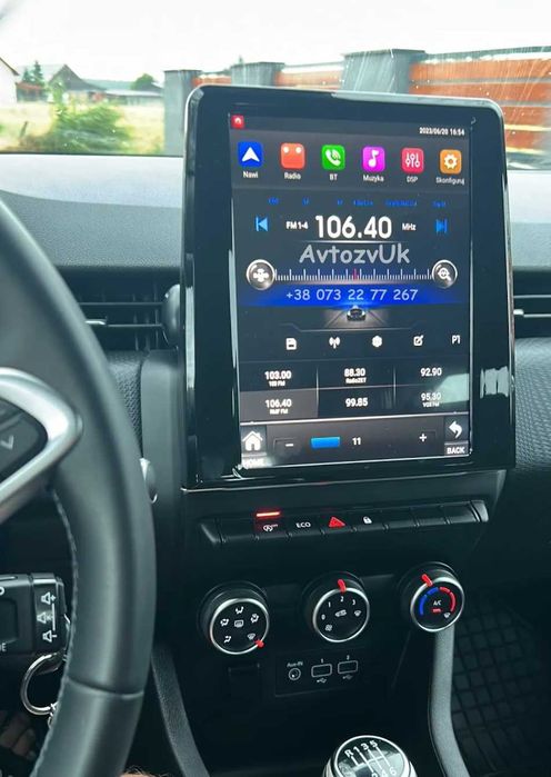 Магнитола CAPTUR Renault CLIO ZOE TWINGO TALIANT Клио CarPlay Android