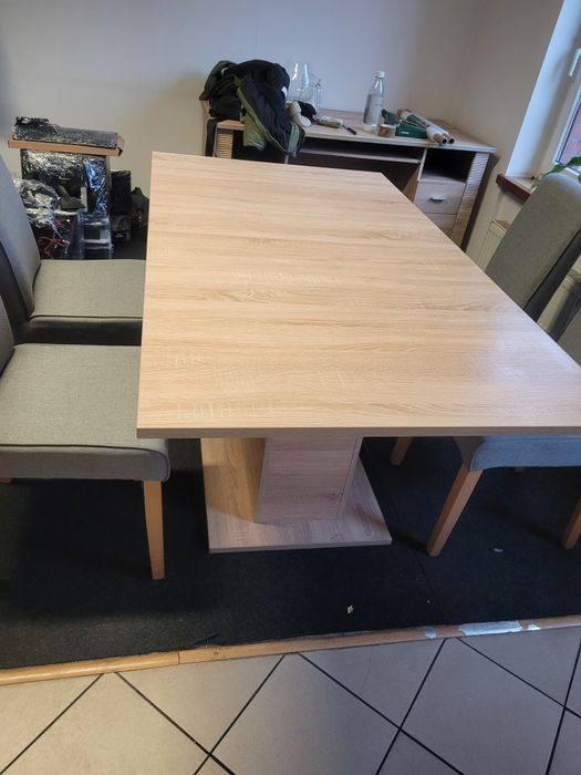 Stół duży rozkładany dąb sonoma