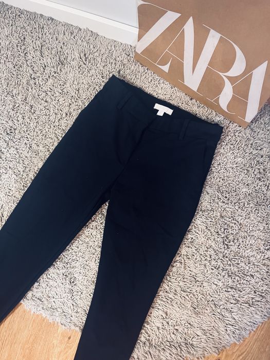 Spodnie czarne biurowe hm rozm s damskie