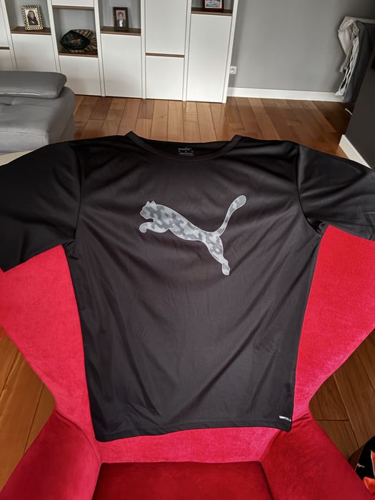 Zestaw 2 szt. koszulki młodzieżowe/męskie sportowe Puma dryCELL rozmiar M, Czarny / logo moro. Stan Idealny!