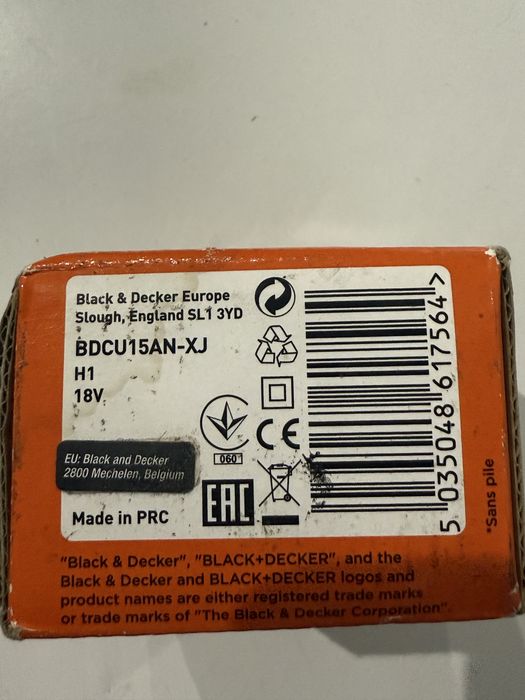 Black&Decker 2x Adapter USB do ładowania, 18V (BDCU15AN-XJ)