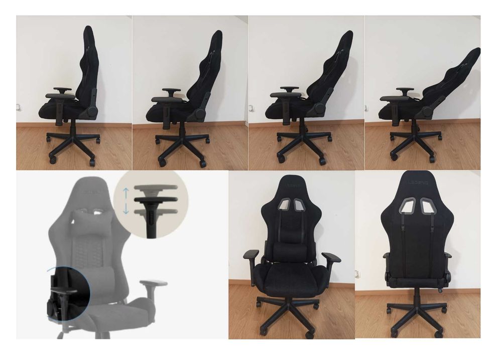 Cadeira Gaming COMO NOVA – Super Confortável