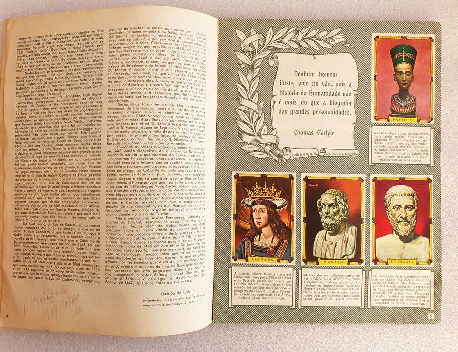 Antiga Caderneta Completa ~ "FIGURAS IMORTAIS" ~ IBIS 1959 ~ # RARA #