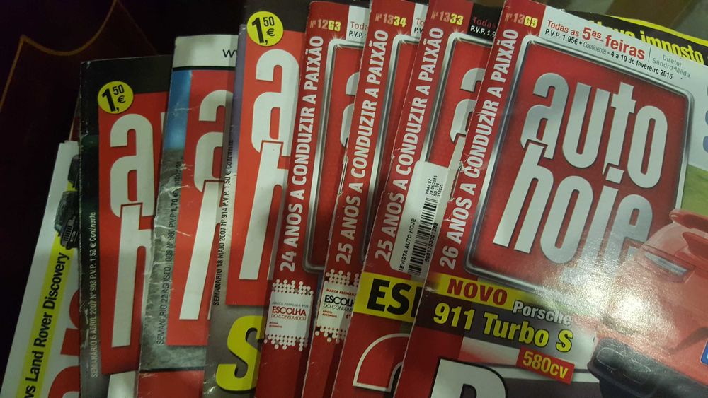 Revistas Auto: Guia do Automóvel, Auto Foco, Auto Motor, Auto Hoje