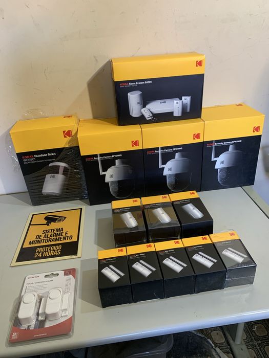 Sistema Inteligente de Alarme + Videovigilância KODAK PRO | Completo S/ Mensalidades (Como Novo)