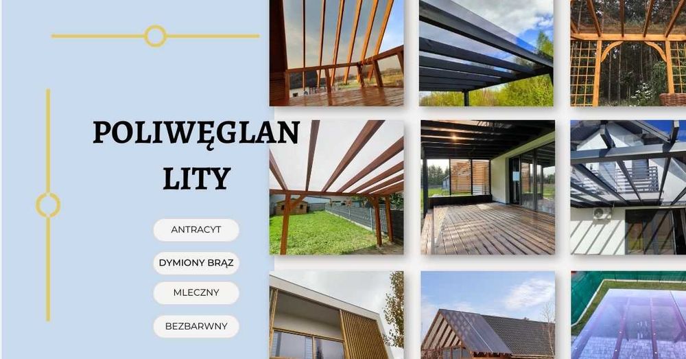 POLIWĘGLAN lity, kolor/bezbarwny, wymiary, DARMOWA WYCENA