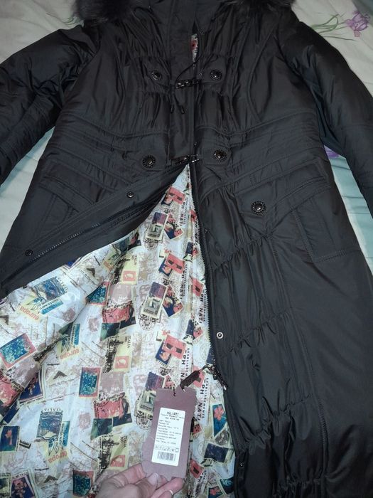 НОВЕ!!! Пальто пуховик балонове зимове жіноче НОВЕ 56р