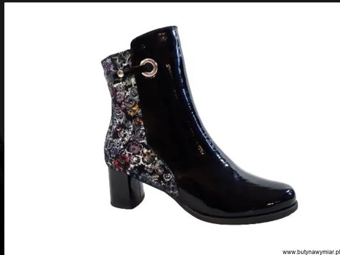 BnW Filipczyk Botki czarne ze skóry zamek