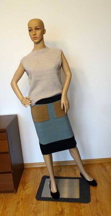 Kamizelka bezrękawnik MaxMara Weekend L 40 premium wełna moher