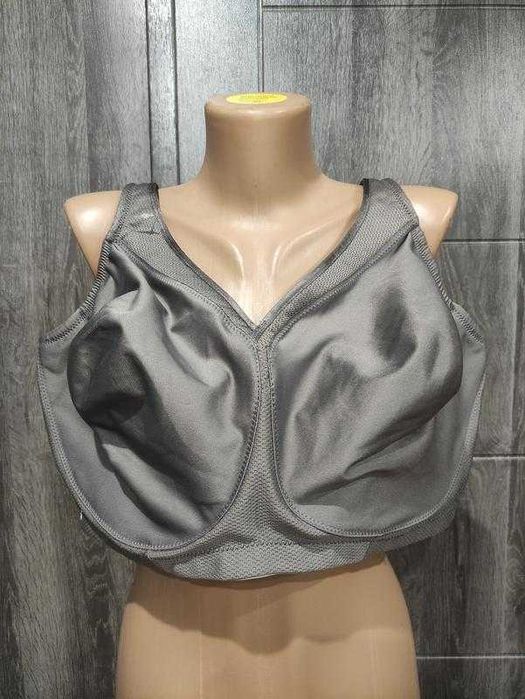 105G Мягкий спортивный бюстгальтер plus plus size с бесшовными чашками