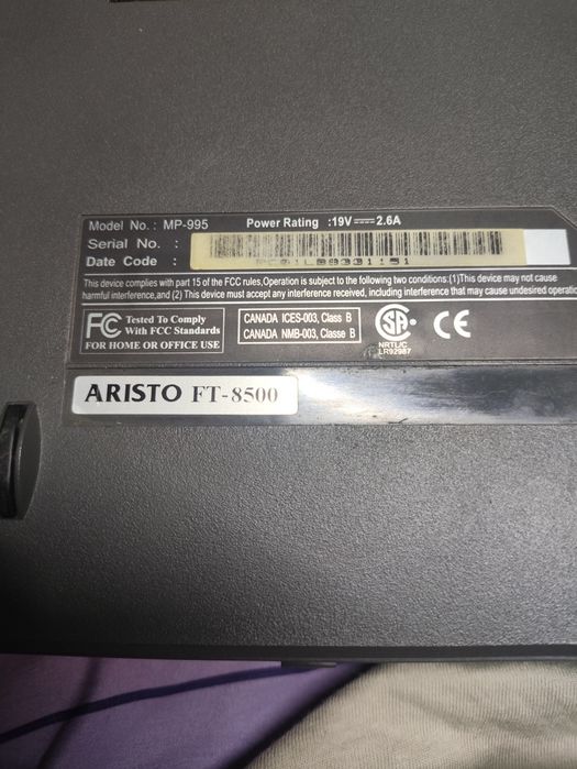 Uszkodzony Aristo ft-8500 mp-995 retro