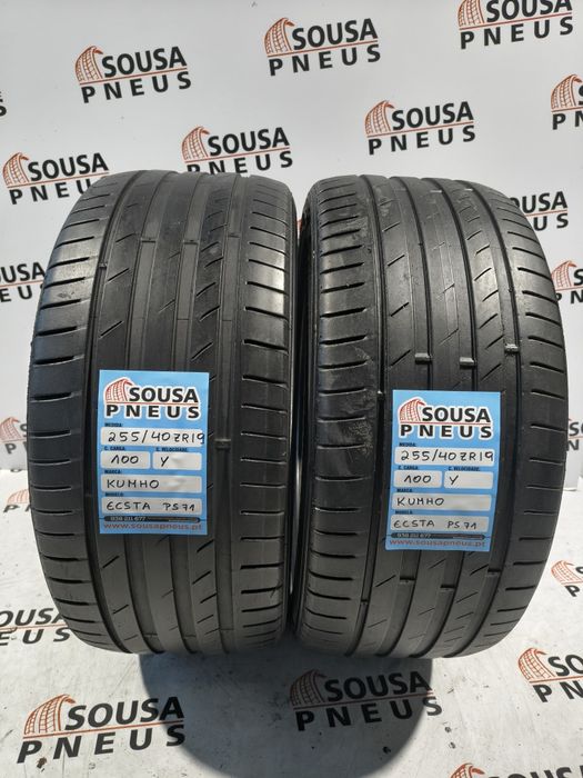 2 pneus semi novos 255-40R19 kumho - Oferta dos Portes