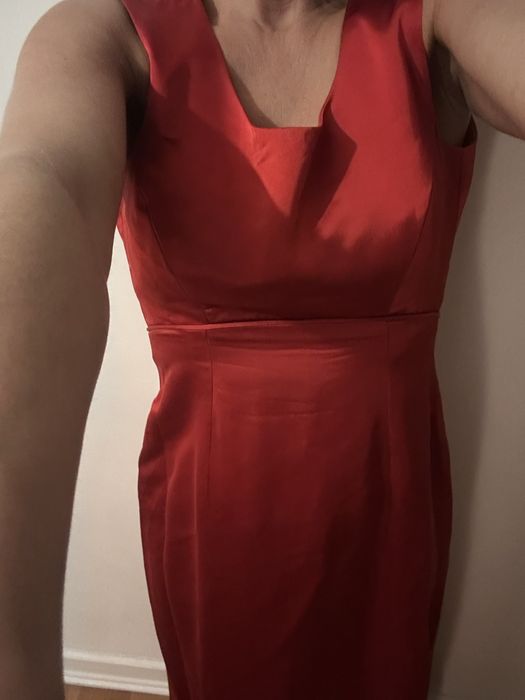 Suknia  wieczorowa czerwona długa Thomas Stoess  Xs-S szczupła