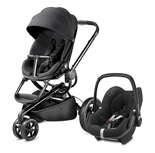 Conjunto carrinho Quinny Buzz (Azul) + Ovo Maxicosi (Azul Escuro)