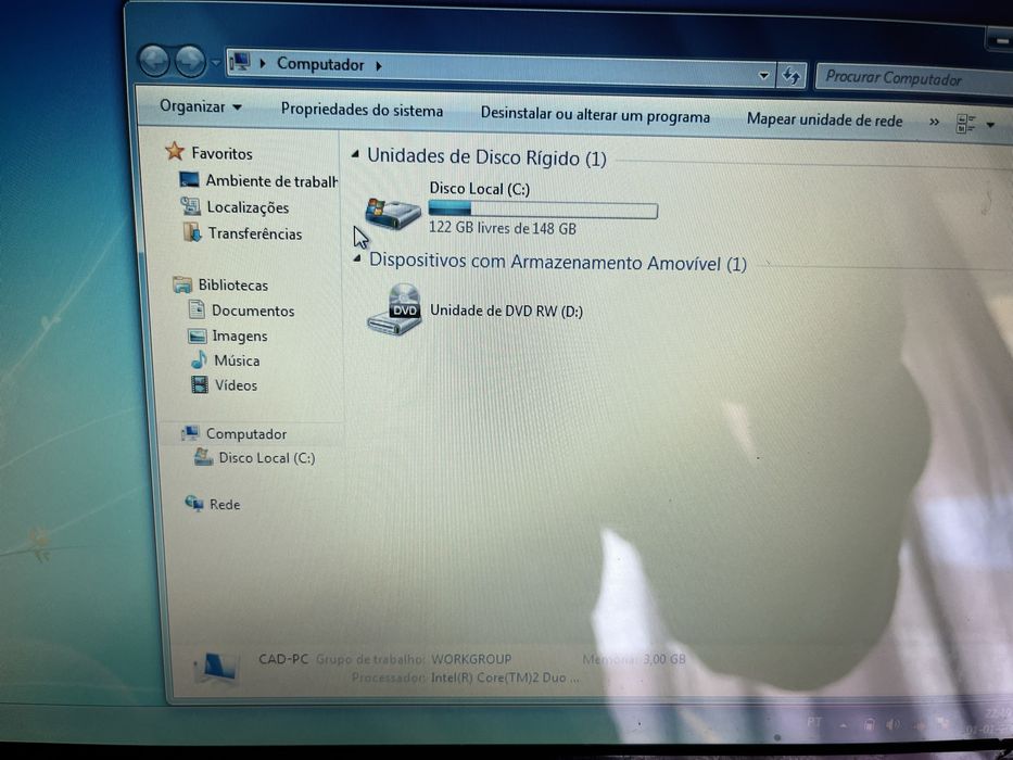 Potatil HP dv3000 2.0GHz 3GB ram 160gb