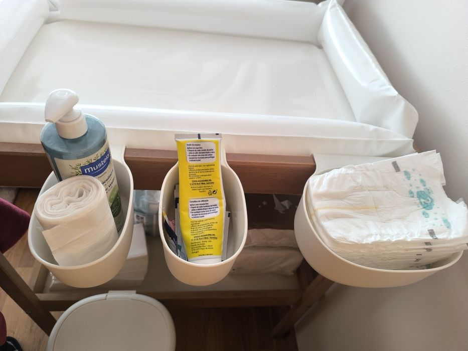 Muda fraldas com almofada