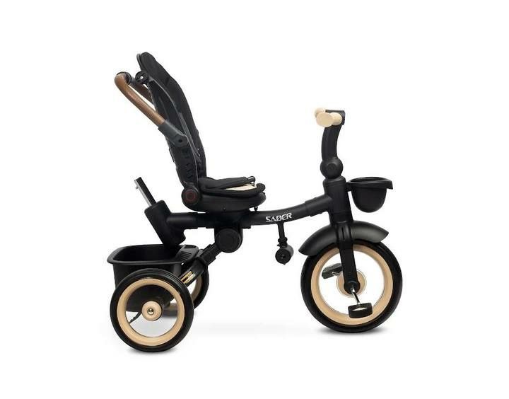 Триколісний велосипед Caretero Saber Beige з регул. нахилом спинки