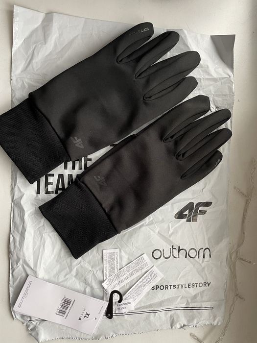 Перчатки softshell Touch Screen uniseks черные