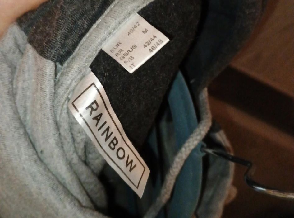 Dwukolorowa bluza damska z kapturem – Bonprix, rozmiar 40/42, stan bdb