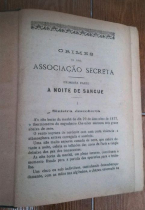 Crimes de uma associação secreta A noite de sangue