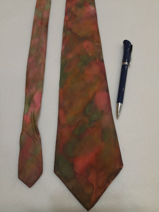 Krawat ręcznie malowany