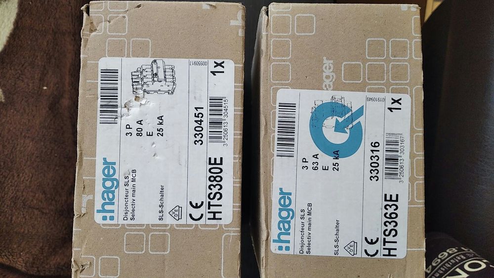 Селективный автоматический выключатель главной линии Hager HTC63a