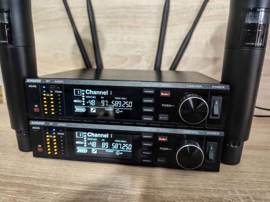 Zestaw bezprzewodowy mikrofon SHURE AD4D dla zespołu DJa do kościoła