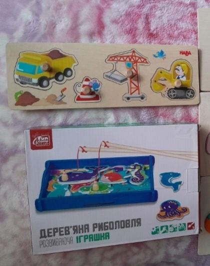 Рибалка,дерев'яні вкладиші