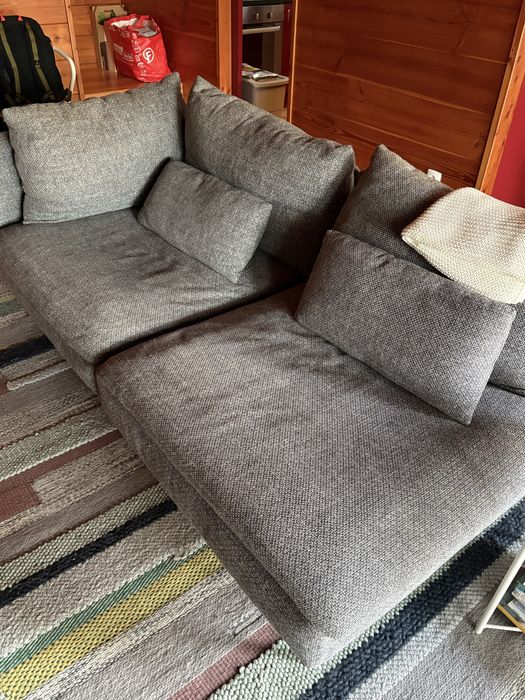 Sofá Söderhamn, do IKEA, 3 lugares, cinza