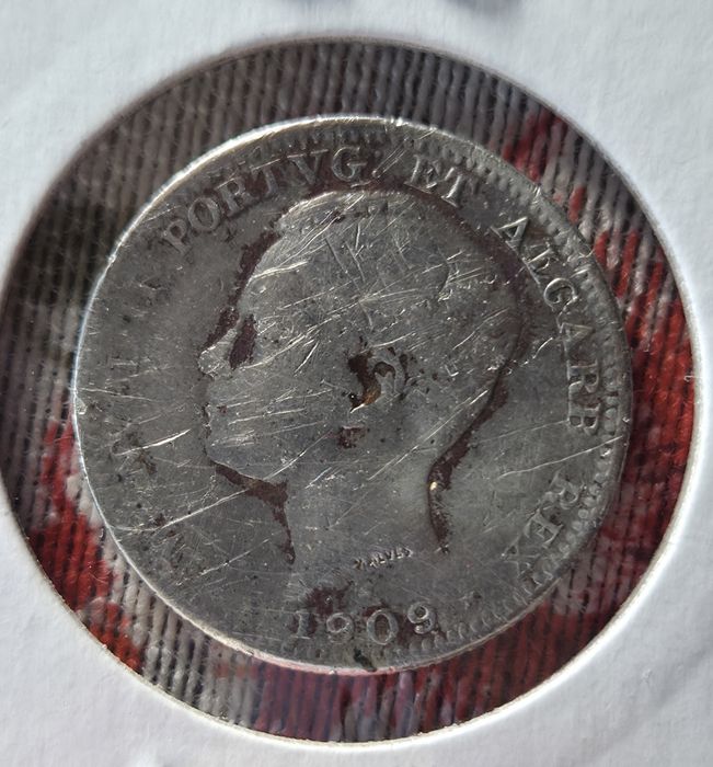 Moeda de  200 Réis de D.Manuel II (1908–1910) de Prata