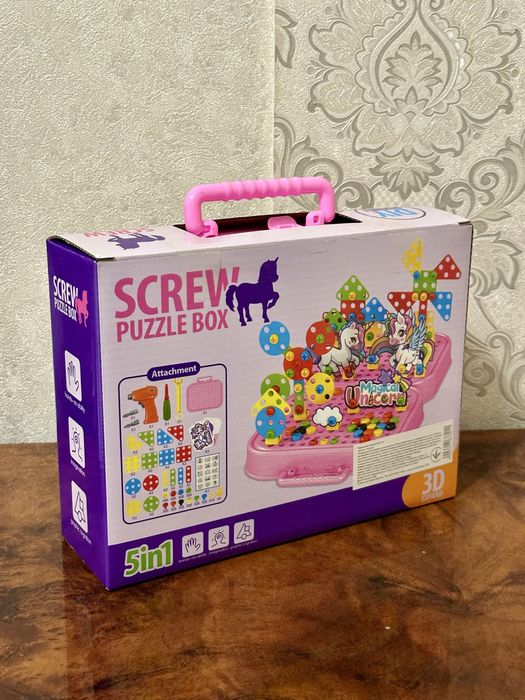 Мозаїка на шурупах , конструктор , шуруповерт