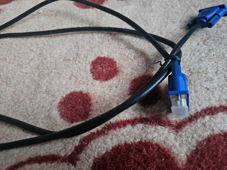 Кабель VGA-VGA для компютера та монітора 1.5 метри дріт компютерний