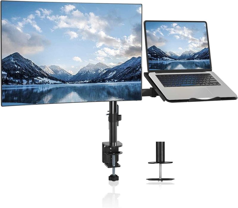 Suporte de mesa para monitor e portátil