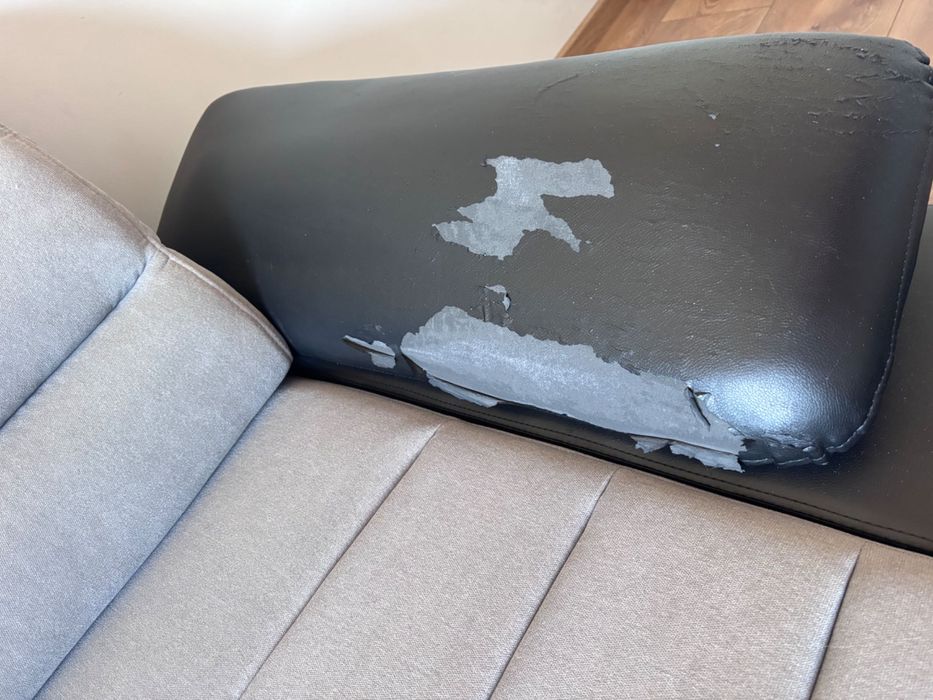 Szary duży narożnik