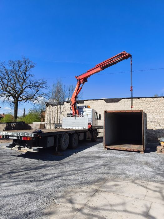 Usługi transportowe HDS dźwig żuraw samochodowy