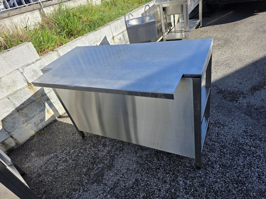 Bancadas em Inox com prateleira