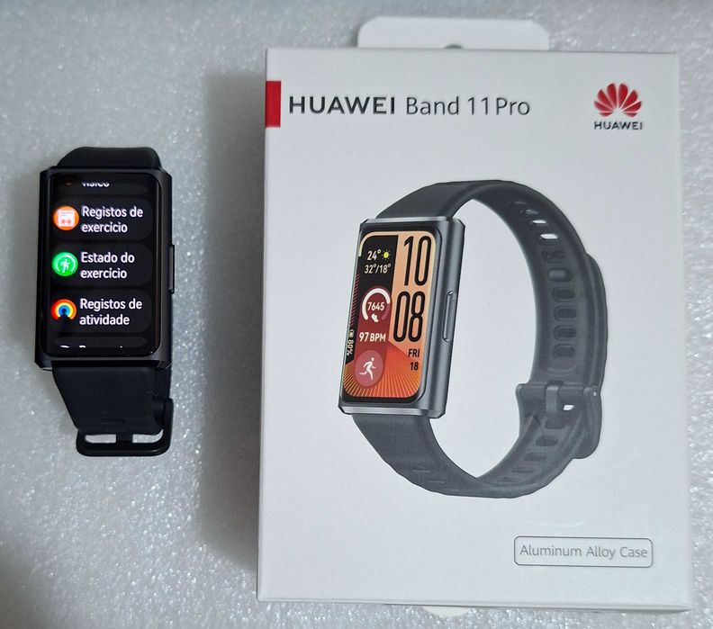 Huawei Watch Fit 4 Pro como novo com caixa e fatura+Huawei Band 11 Pro com caixa e Fatura.